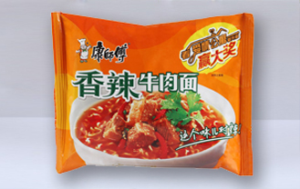 康师傅香辣牛肉面