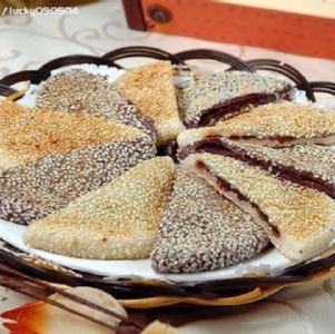 黑白糯米饼