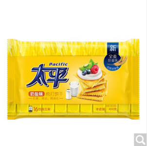 太平 梳打饼干 奶盐味 400g