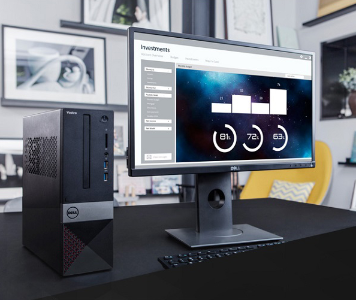 戴尔(DELL)成就3470高性能商用办公台式电脑整机(八代i3-8100 8G 1T 四年上门售后 键鼠 WIFI 蓝牙)21.5英寸