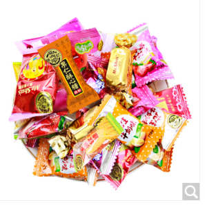 徐福记 糖果喜糖批发 酥心糖 什锦软糖混合口味1500g