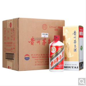 贵州茅台酒 飞天茅台 酱香型白酒 茅台飞天礼盒 名酒水 43度 整箱6瓶装 500ml*6