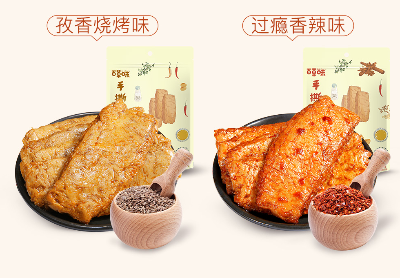百草味手撕素肉200g袋豆干素食辣条