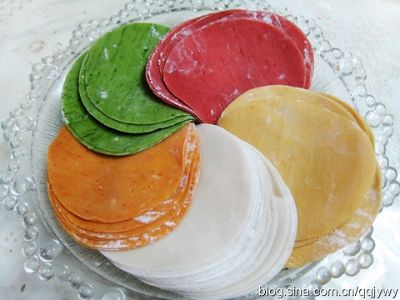 蔬菜饺子皮500G
