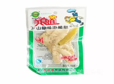 美食道山椒味泡脆肚15g袋