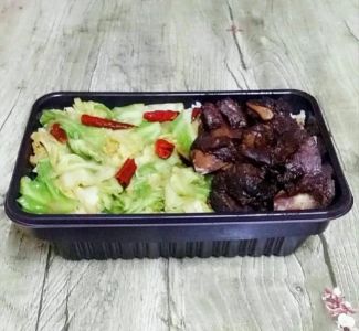 特色小排双拼饭
