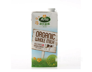 爱氏晨曦有机全脂纯牛奶1L