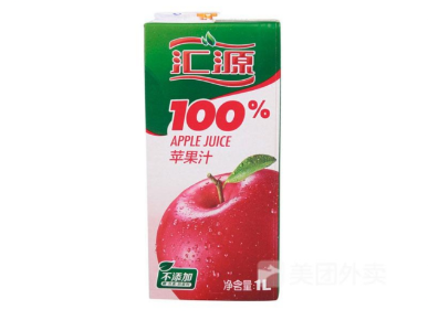 汇源100%苹果汁1L