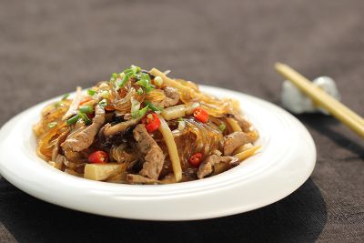 肉丝炒苕粉（小）