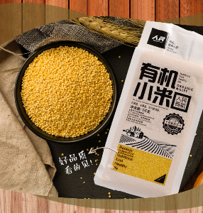 人民食品 有机 黄小米 杂粮 东北 小米 宝宝 粥 月子 米 粗粮 搭配 大米 家庭真空装 1kg