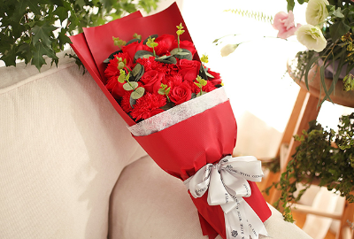 21朵红色康乃馨玫瑰香皂花