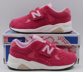 New Balance NB儿童运动鞋男女中童鞋复古跑步鞋KV580KPP 粉红色 KV580KPP
